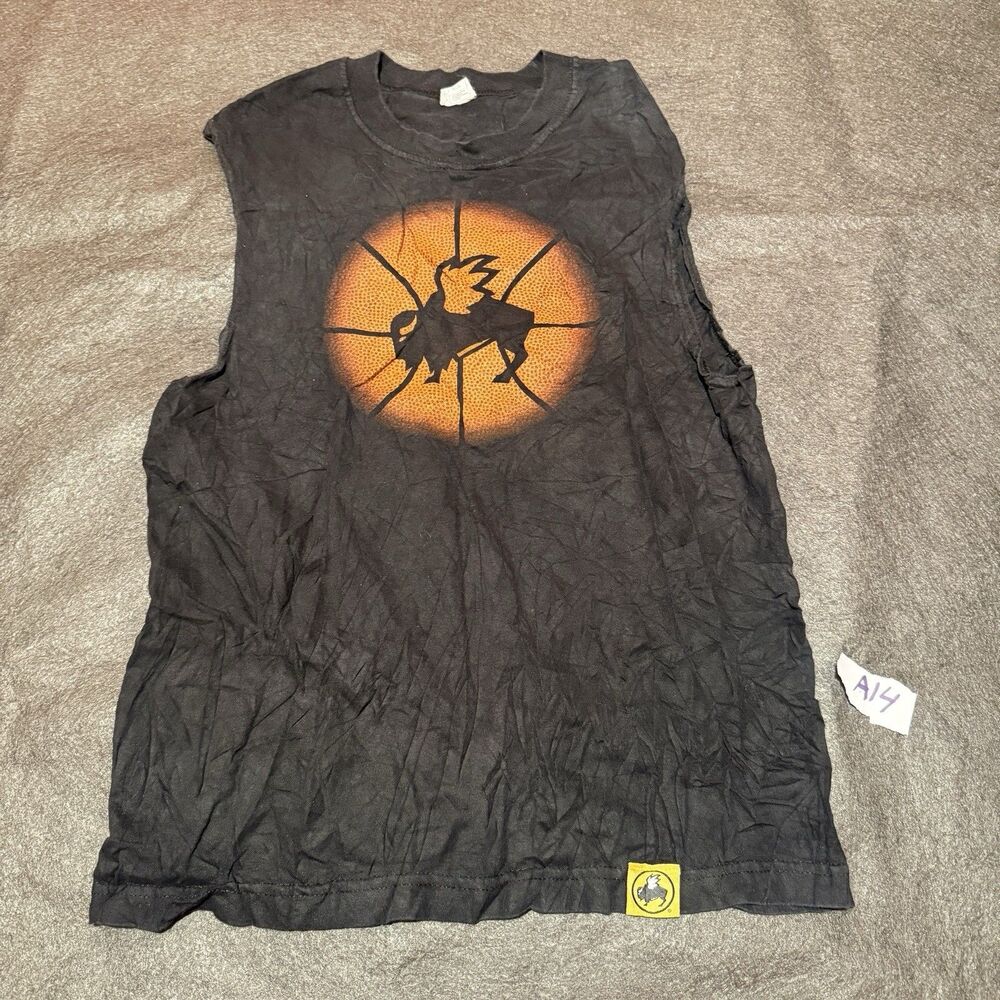Buffalo Wild Wings Employee Muscle Shirt M Medium Dark Gray Team Crew Member
